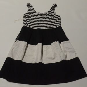 Venus Black and White Dress